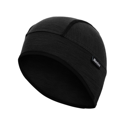 Čepice pod helmu SANTINI Wool Black - UNI
