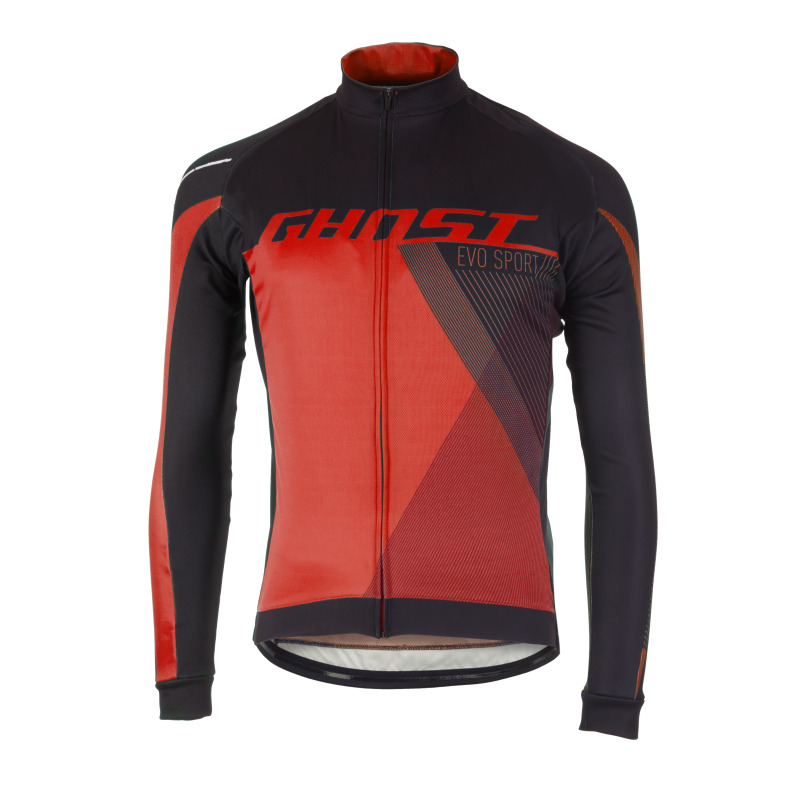 Dres s dlhým rukávom GHOST Performance Evo Black/Red