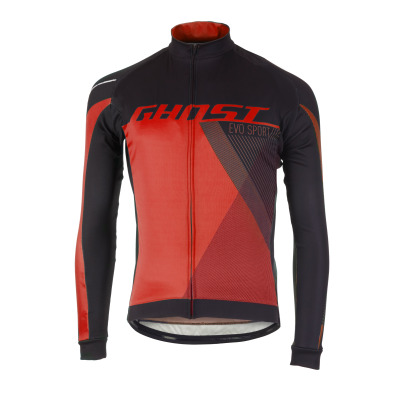 Dres s dlhým rukávom GHOST Performance Evo Black/Red
