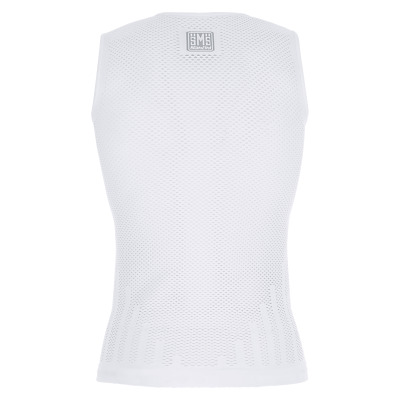 Funkčné tričko bez rukávov SANTINI Rete White - M