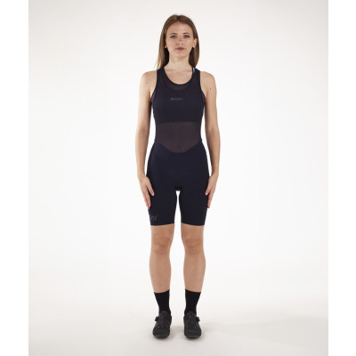 Šortky s trakmi SANTINI Unico Lady Black