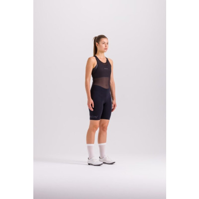 Šortky s trakmi SANTINI Unico Lady Black