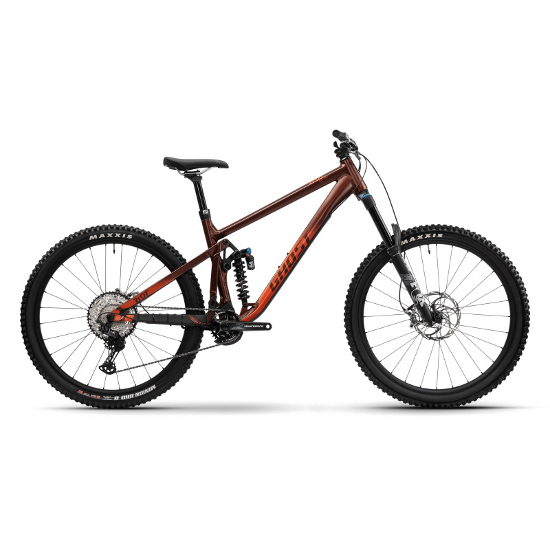 GHOST Riot EN Pro 27,5 Metallic Dark Brown/Metallic Bright Orange Matt - S