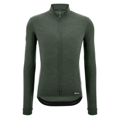 Dres s dlhým rukávom SANTINI Impetus Zip Green