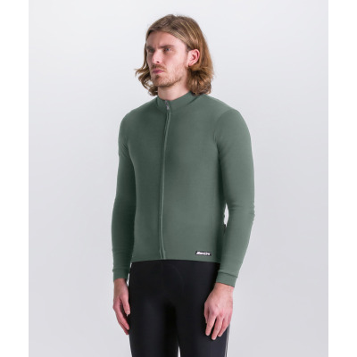 Dres s dlhým rukávom SANTINI Impetus Zip Green