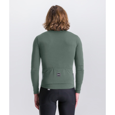 Dres s dlhým rukávom SANTINI Impetus Zip Green
