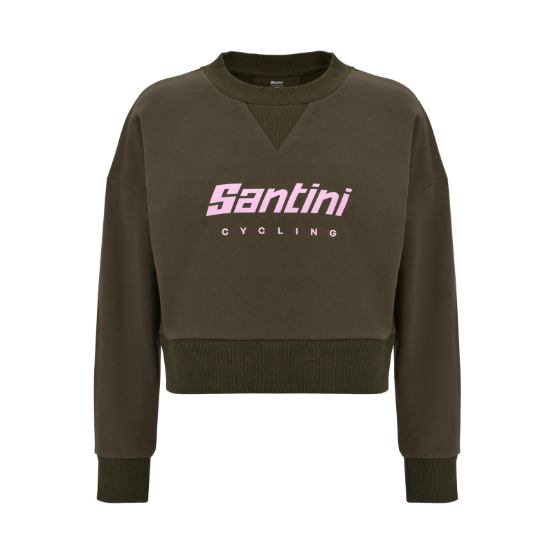 Krátká dámská mikina SANTINI Brand Green