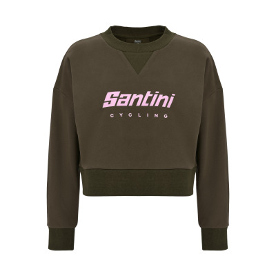 Krátká dámská mikina SANTINI Brand Green