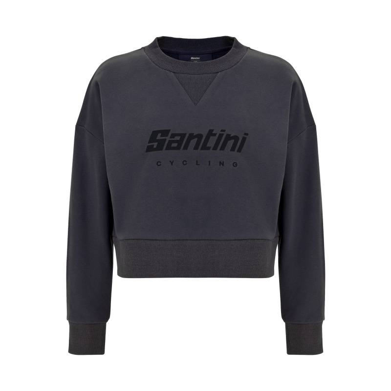 Krátká dámská mikina SANTINI Brand Grey