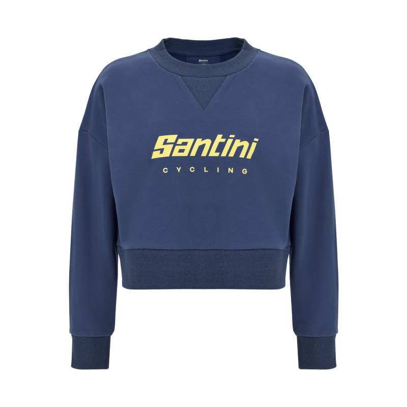 Krátká dámská mikina SANTINI Brand Blue
