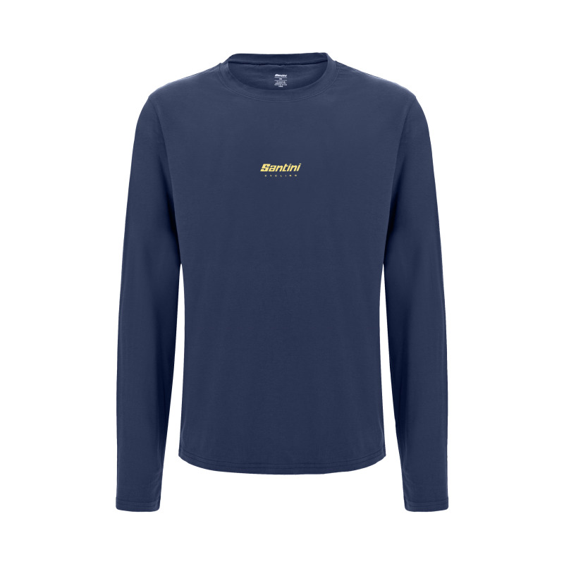 Triko s dlouhým rukávem SANTINI Brand Blue