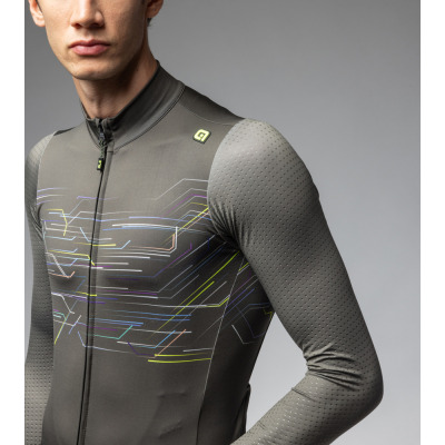 Zateplený cyklistický dres ALÉ pánský PR-E MEGABYTE