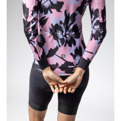 Zateplený cyklistický dres ALÉ dámský PR-E FLOWER