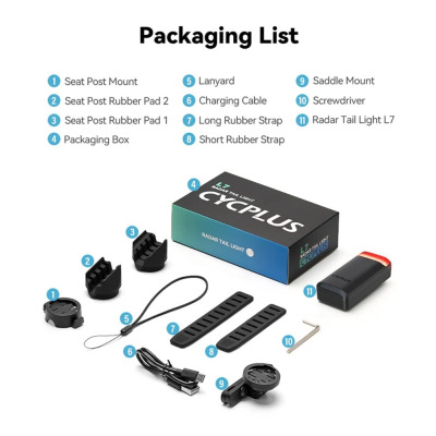Cyklistický radar Cycplus L7