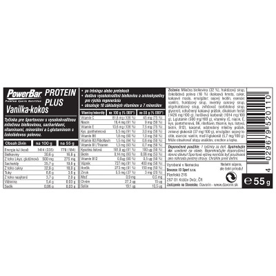 PowerBar ProteinPlus 30% tyčinka 55g Vanilka-Kokos