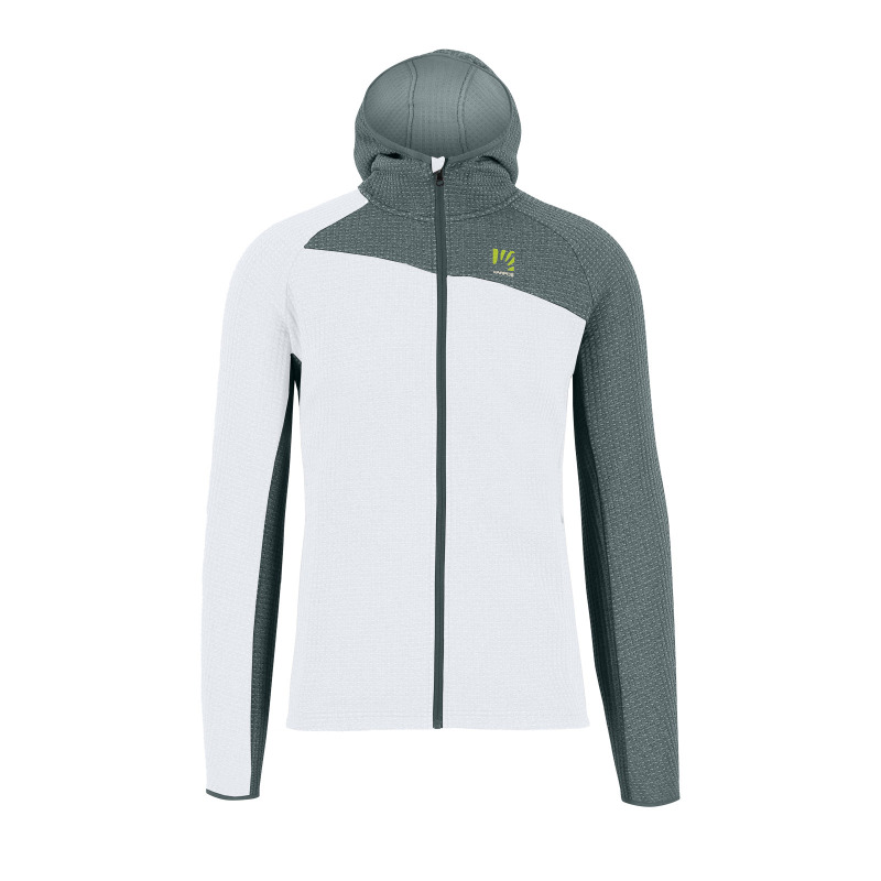 Karpos AVERAU FULL-ZIP mikina s kapucňou bright white/dark slate