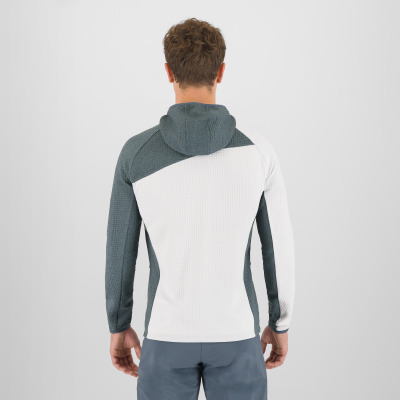 Karpos AVERAU FULL-ZIP mikina s kapucňou bright white/dark slate