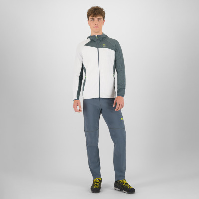 Karpos AVERAU FULL-ZIP mikina s kapucňou bright white/dark slate
