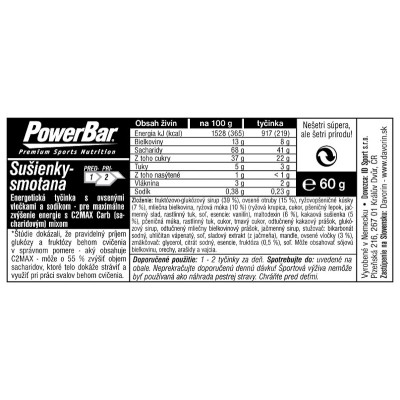 PowerBar Energize tyčinka 55g Cookies-Smotana